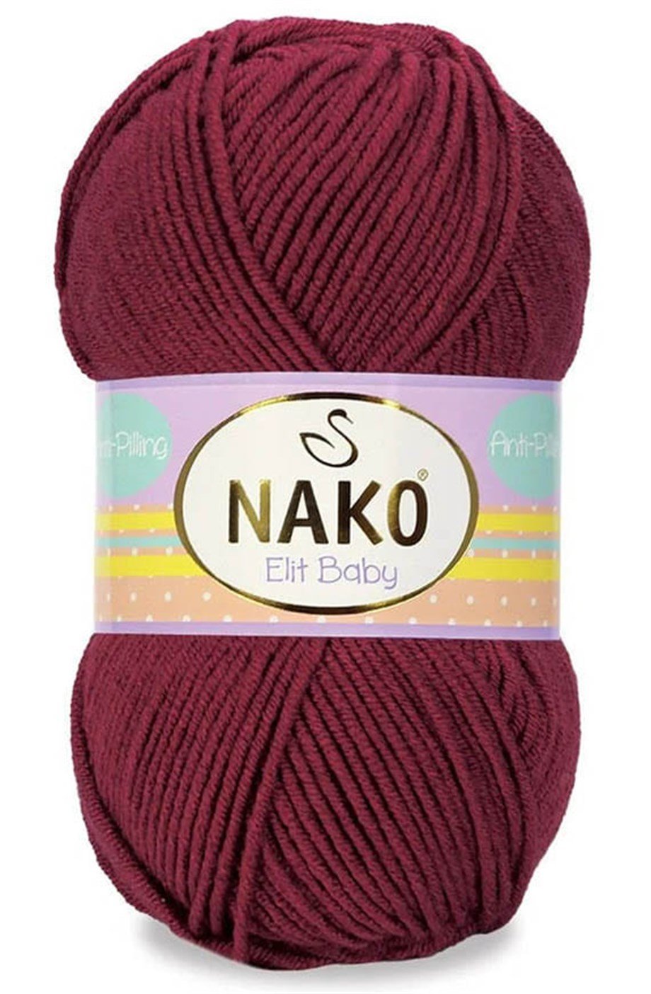 Nako Elit Baby 178 Bordo El Örgü İpi