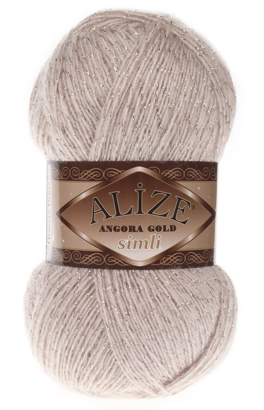 Alize Angora Gold Simli 506 Taş El Örgü İpi