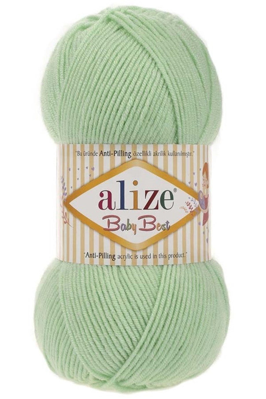 Alize Baby Best 41 Yeşil El Örgü İpliği