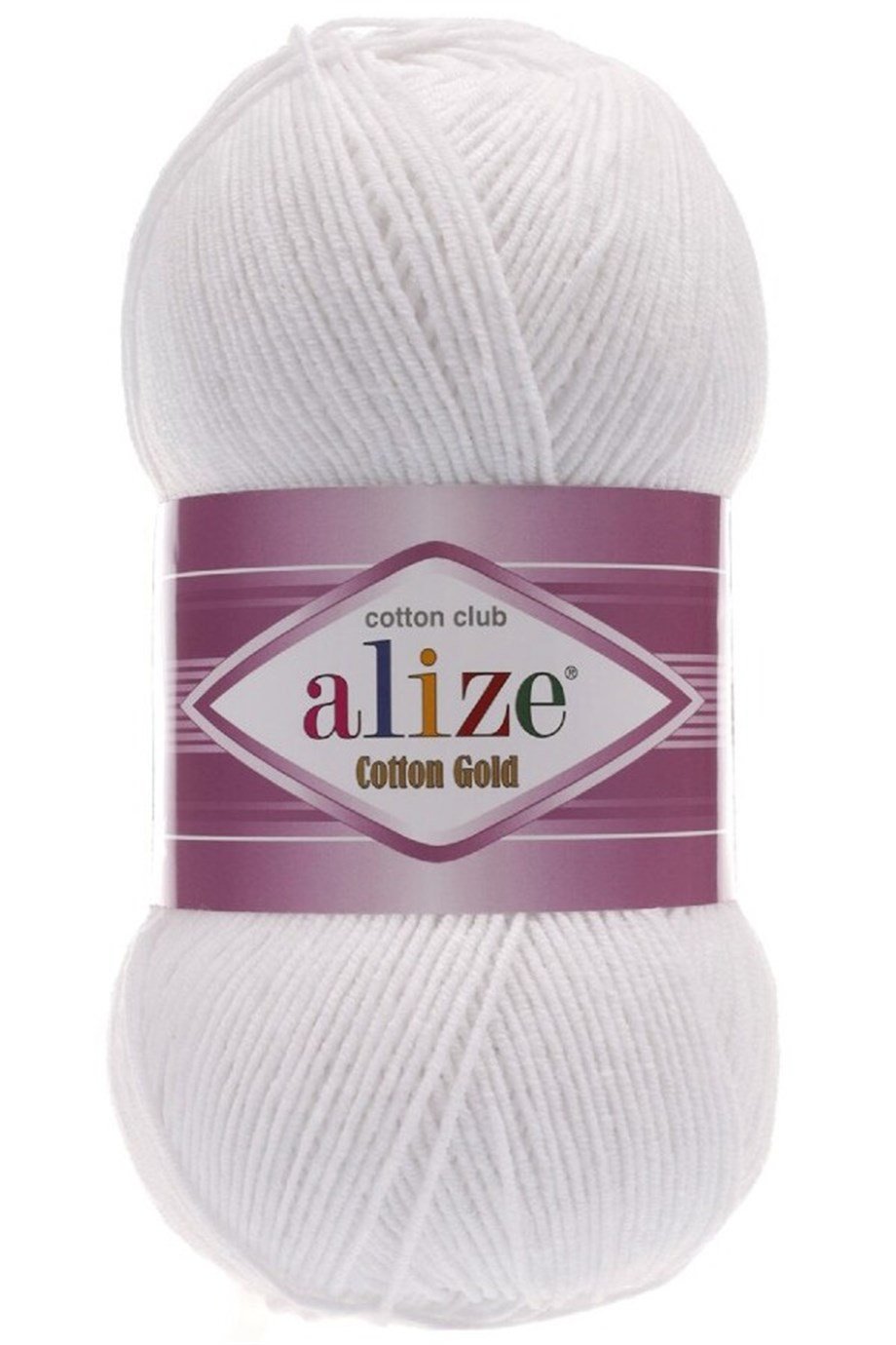 Alize Cotton Gold 55 Beyaz Pamuklu El Örgü İpi