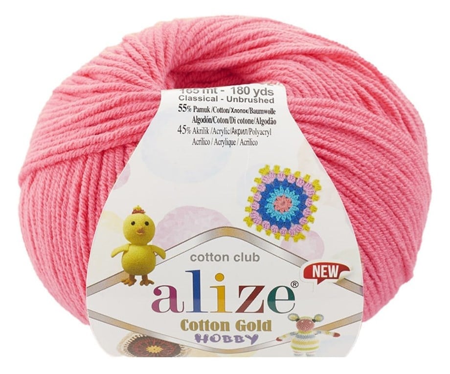 Alize Cotton Gold Hobby New 33 Şeker Pembe Pamuklu El Örgü İpi