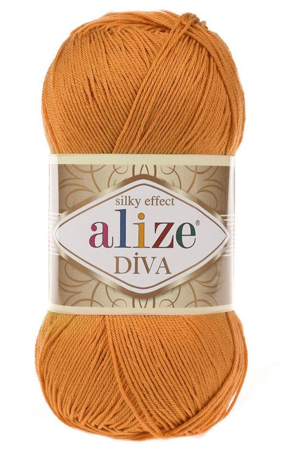 Alize Diva 120 Turuncu Merserize El Örgü İpi