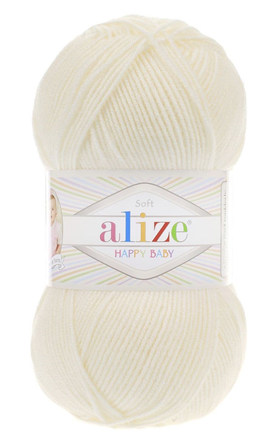 Alize Happy Baby 62 Açık Krem El Örgü İpi