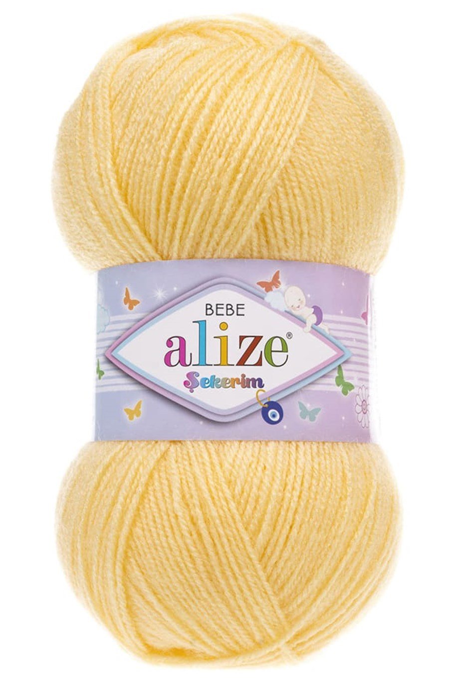 Alize Şekerim Bebe 187 Açık Sarı El Örgü İpi