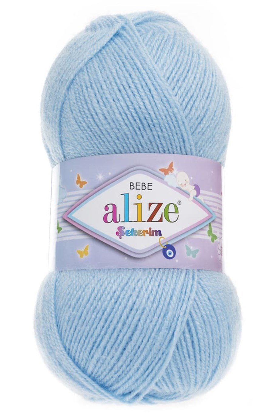 Alize Şekerim Bebe 40 Açık Mavi El Örgü İpi