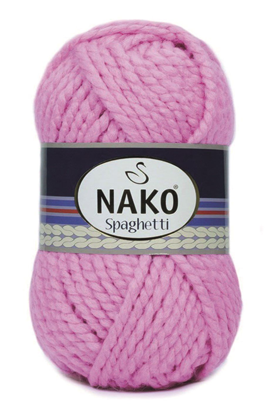 Nako Spaghetti 6750 Pembe İnci El Örgü İpi