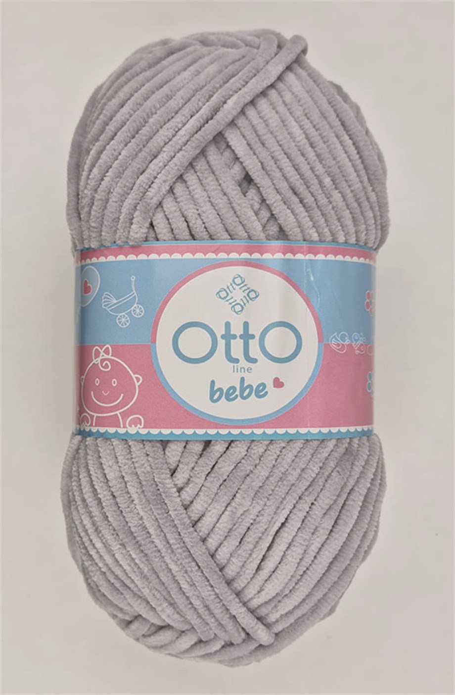 Otto Kadife Bebe Traverten Gri El Örgü İpi