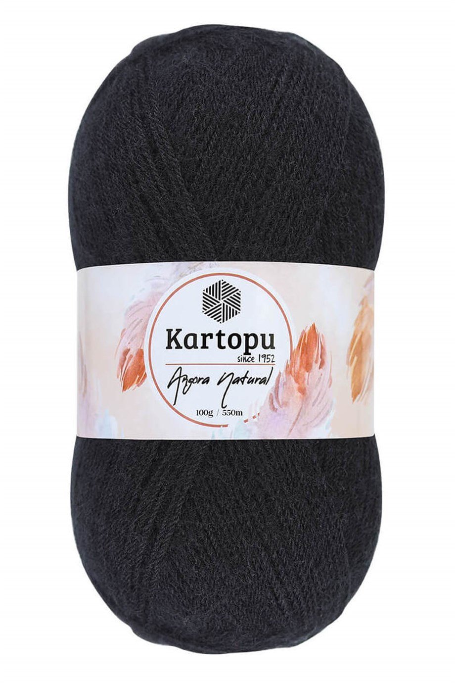 Kartopu Angora Natural K940 Siyah Tiftik El Örgü İpi