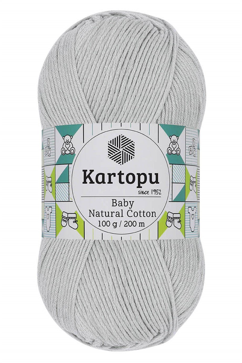 Kartopu Baby Natural Cotton K920 Açık Gri Pamuklu El Örgü İpi
