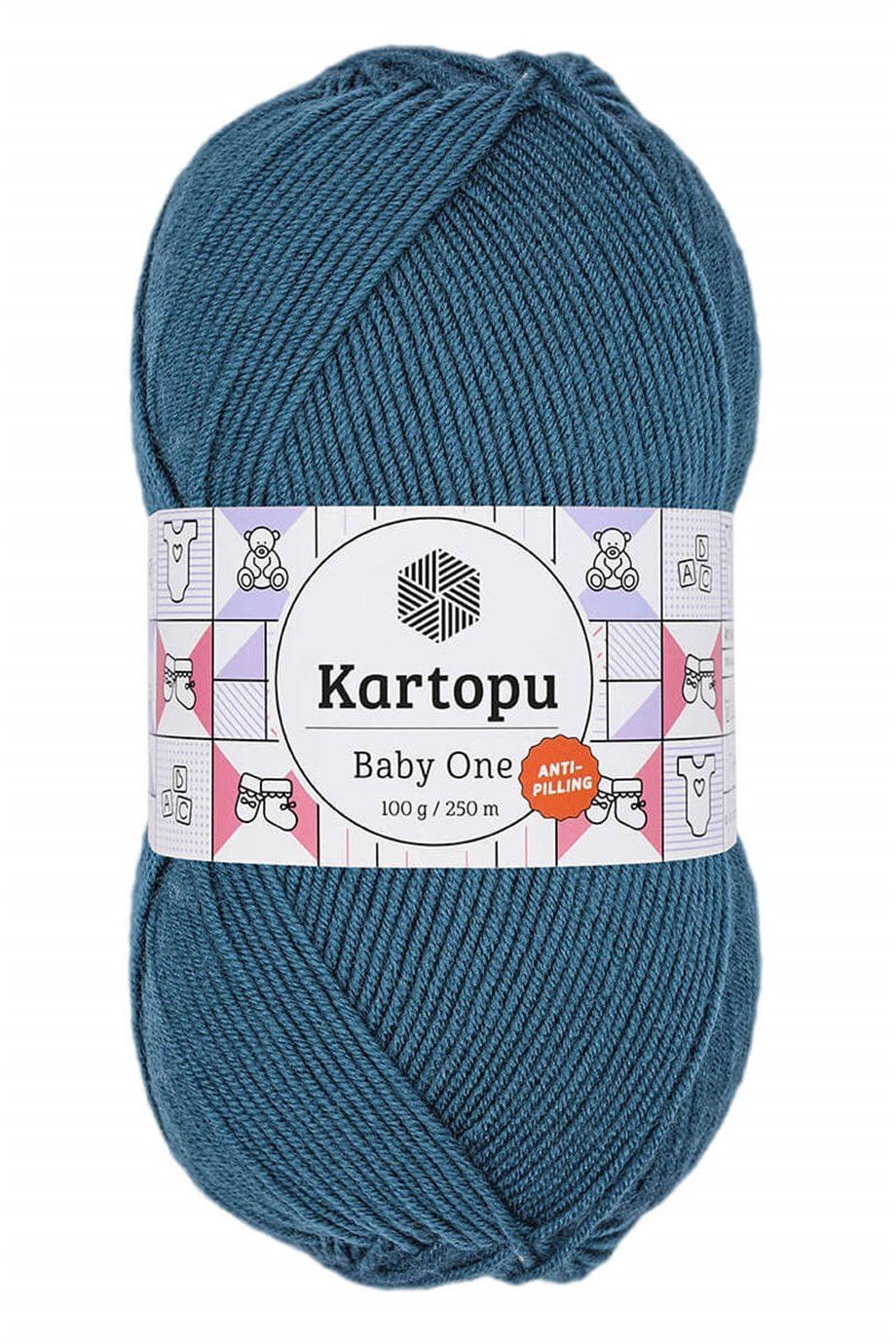 Kartopu Baby One Anti-Pilling K1467 Petrol El Örgü İpi