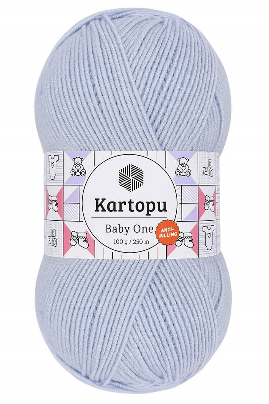 Kartopu Baby One Anti-Pilling K580 Bebe Mavi El Örgü İpi
