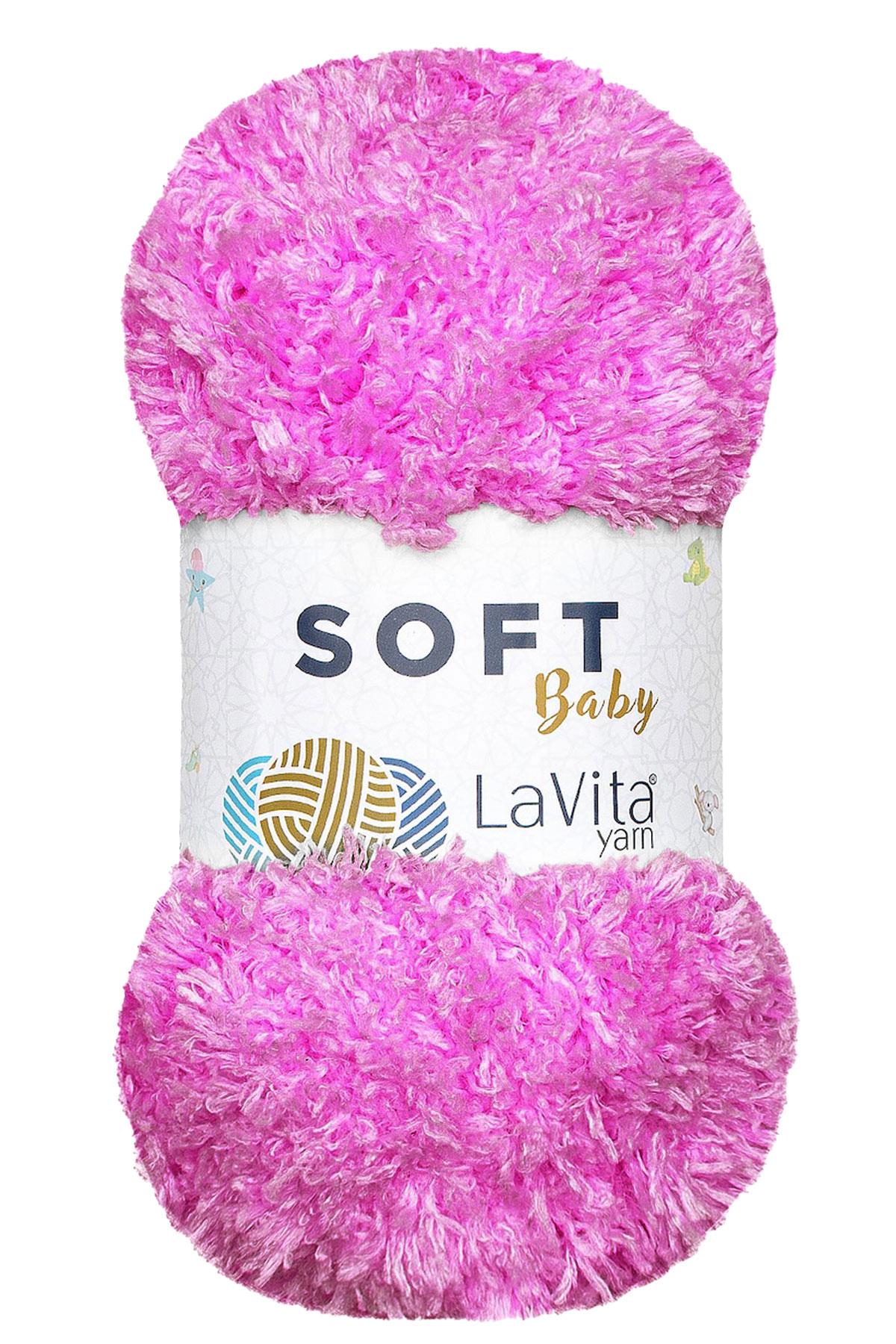 Lavita Soft Baby 4121 Koyu Pembe Kürk İp