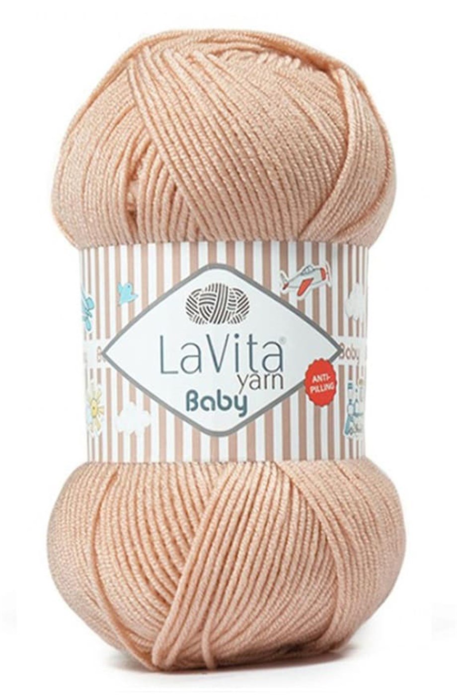 Lavita Yarn Baby 4124 Pudra El Örgü İpi