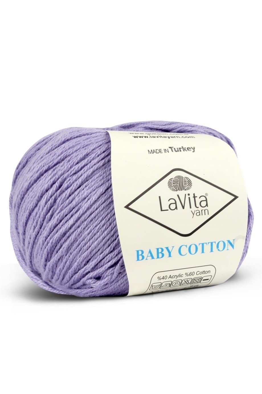 Lavita Yarn Baby Cotton 5101 Lila El Örgü İpi