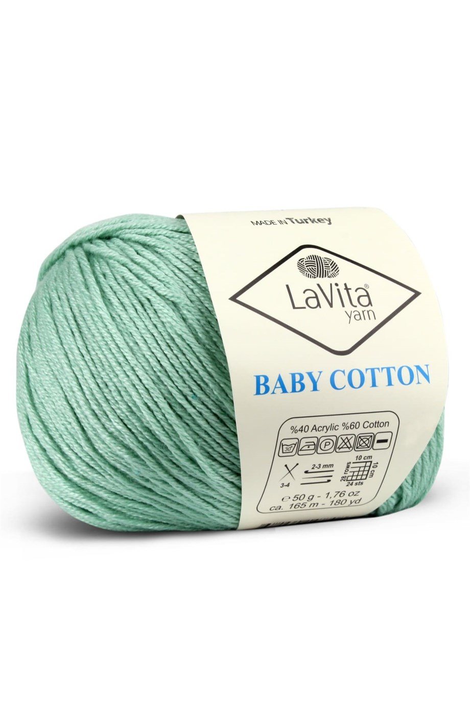 Lavita Yarn Baby Cotton 8138 Azur El Örgü İpi