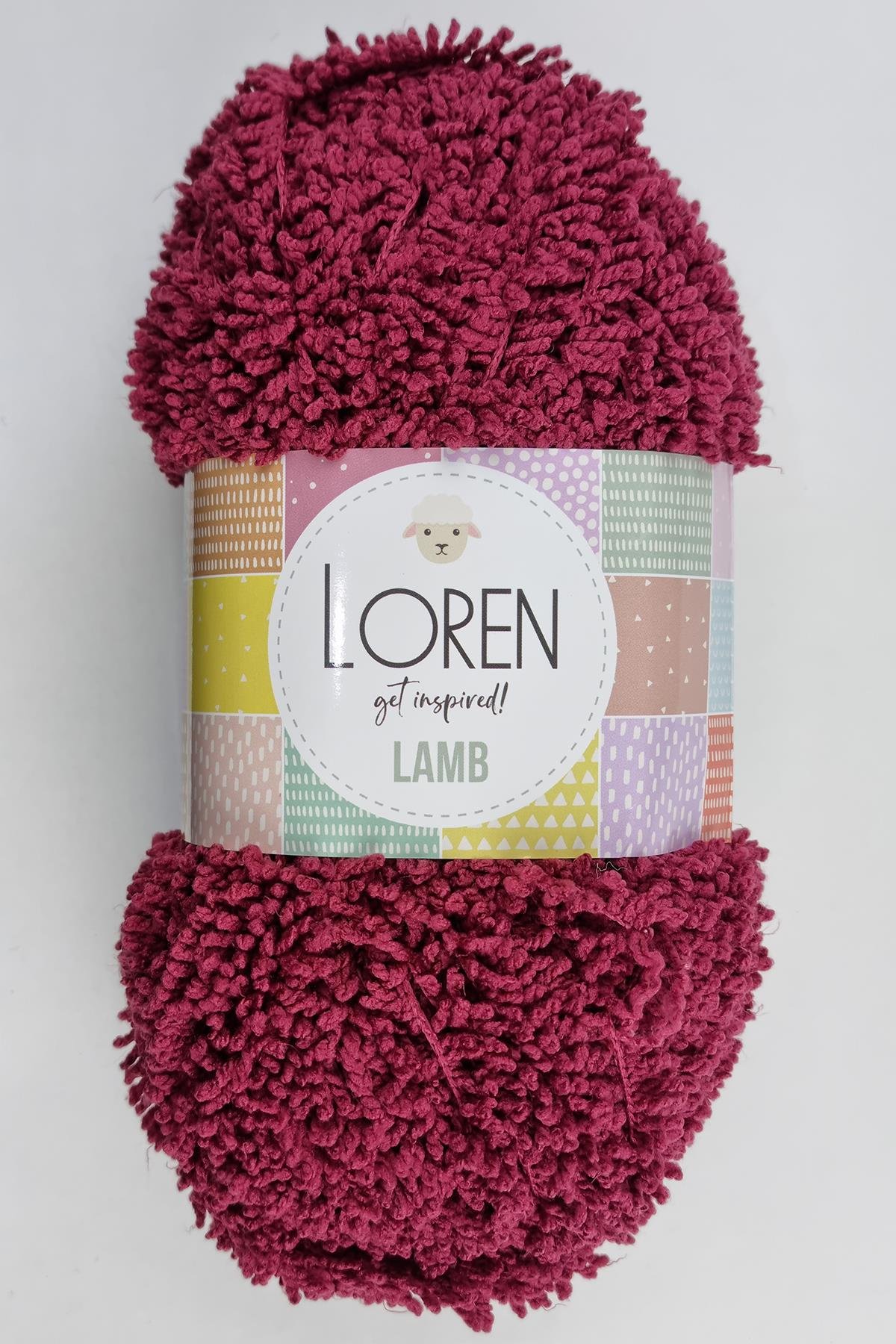 Loren Lamb El Örgü İpi R014 Bordo