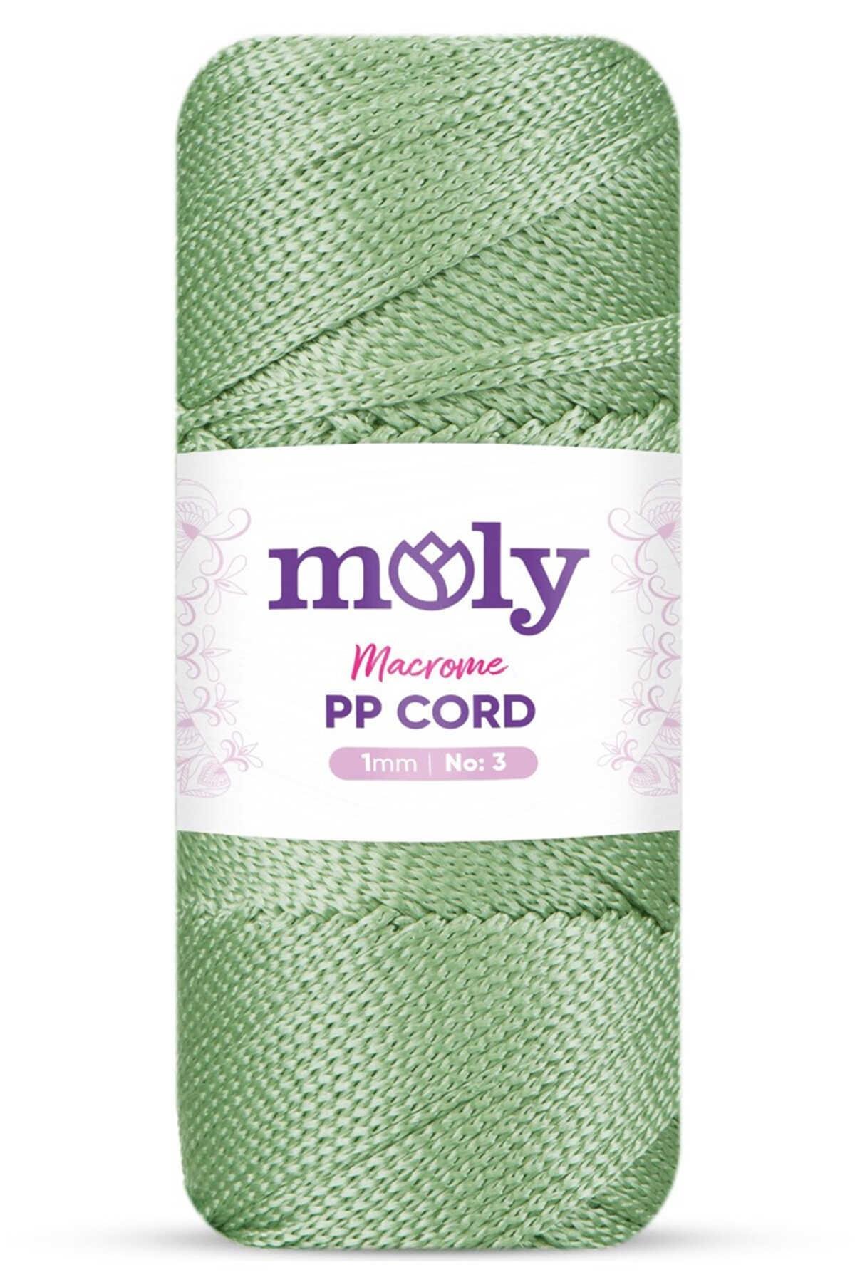 Moly PP Cord Polyester Makrome No:3 1mm 171-Elma Örgü İpi