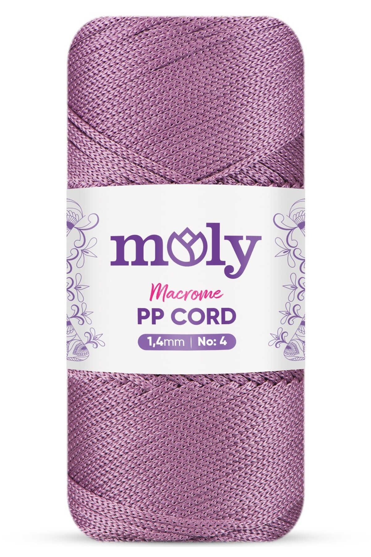 Moly PP Cord Polyester Makrome No:4 1,4mm 077-Koyu Pembe Örgü İpi 200 Gram