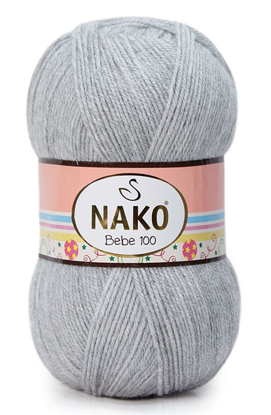 Nako Bebe 100 195 Açık Gri El Örgü İpi
