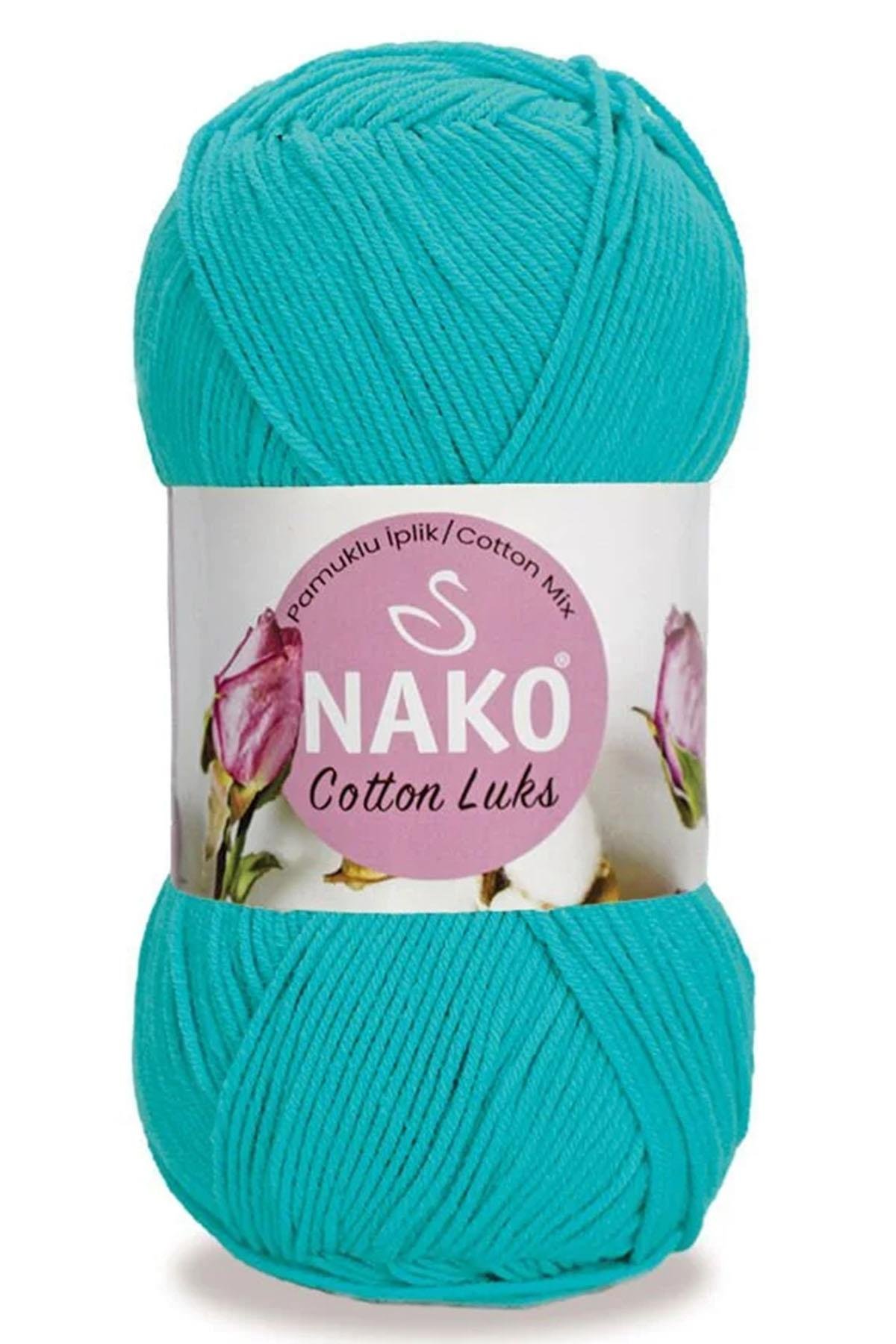 Nako Cotton Lüks 97577 Turkuaz Örgü İpi