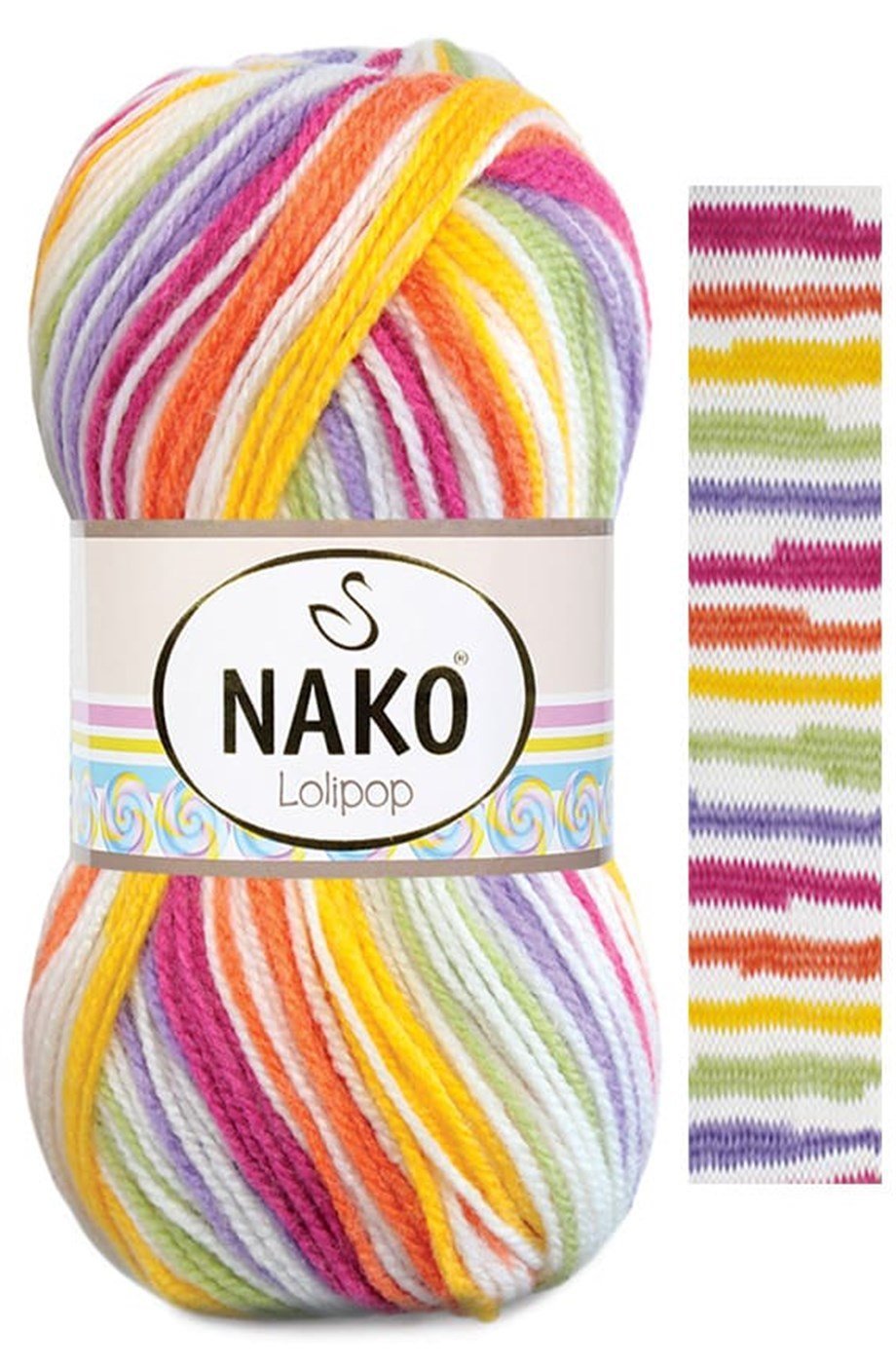 Nako Lolipop 80432 Rapunzel El Örgü İpi