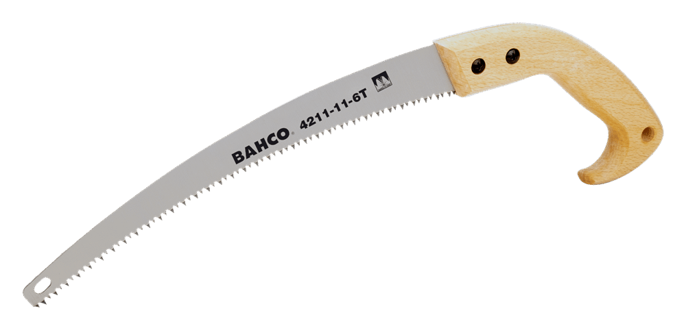 Bahco İsveç Yapımı Budama Testeresi Ahşap Saplı 4211-14-6T