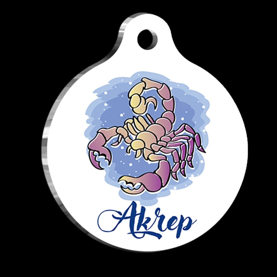 Scorpio Cat Dog Tag