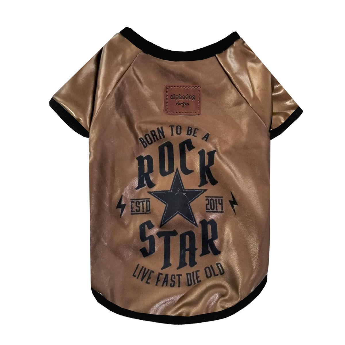 Alphadog Design Rockstar Copper Köpek T-Shirt