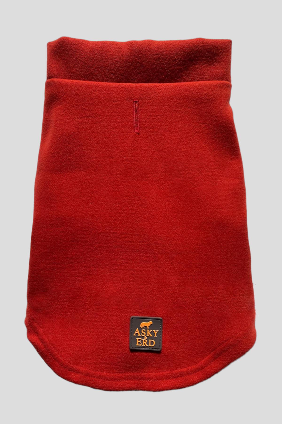 Asky & Erd Cachet Vest Crimson Red Dog Hodie