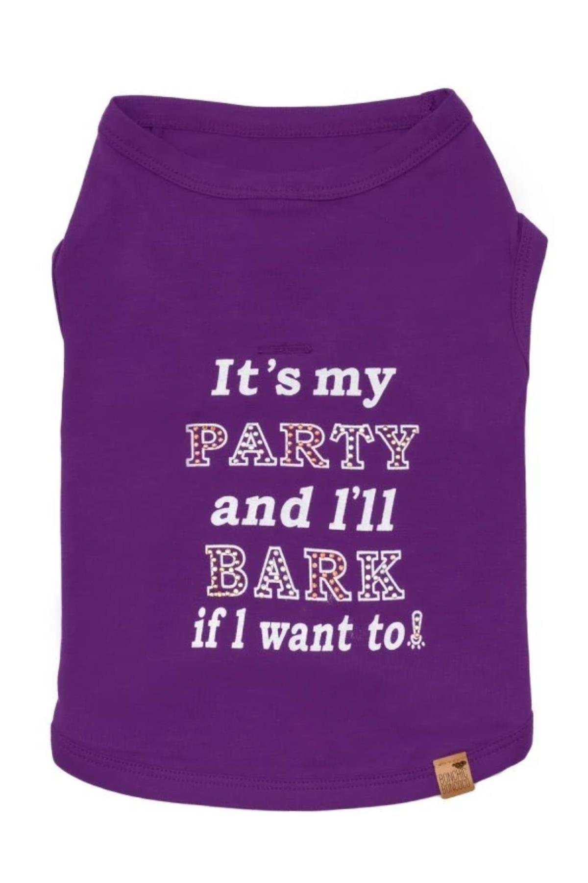 Bcbc Party Dog T-Shirt Purple
