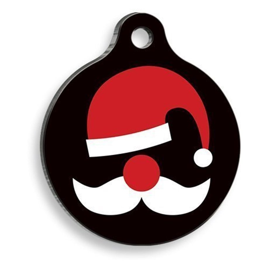 Christmas Series Cartoon Santa Round Cat And Dog Tag