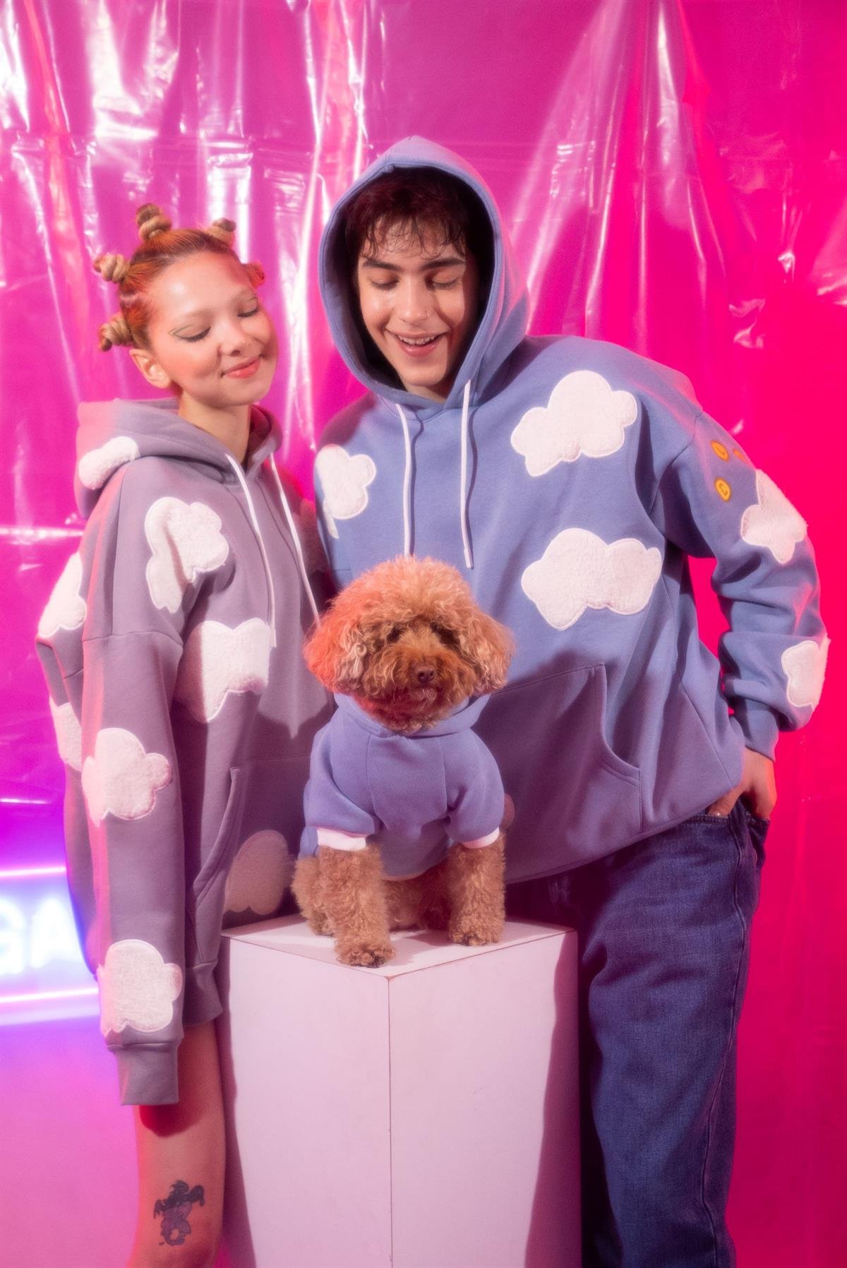 Cluf Way2Go Mavi Köpek Hoodie
