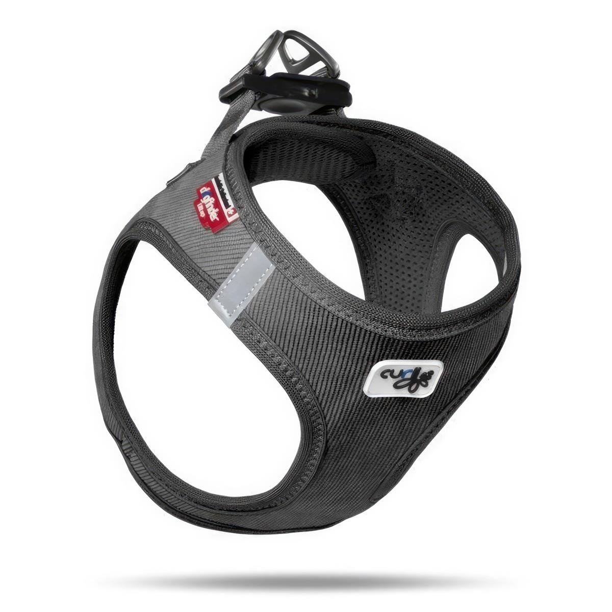 Curli Cord Vest Dog Breast Collar Black