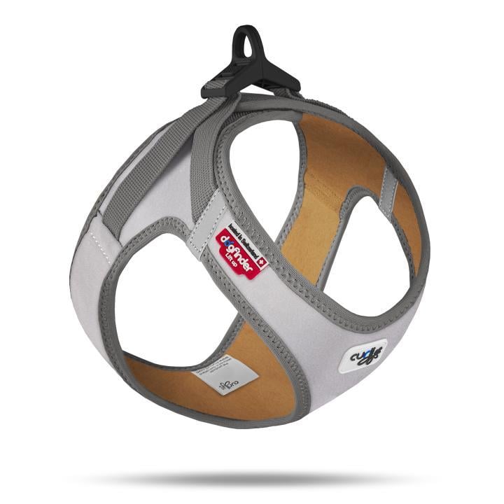 Curli Glow Curli Clasp Vest Harness Reflective Gray Köpek Göğüs Tasması 