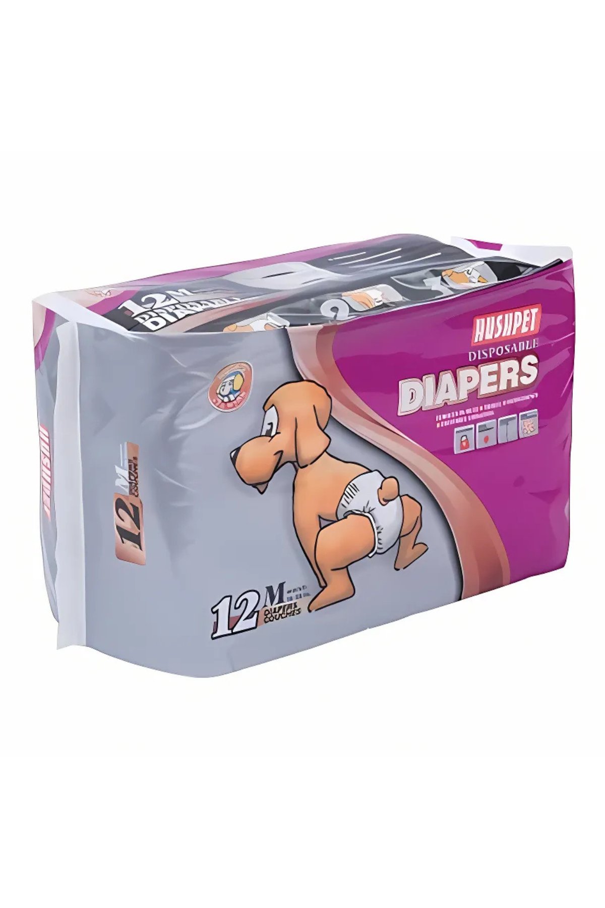 Hushpet Yapışkanlı Köpek Çiş Bezi Medium 12 Adet