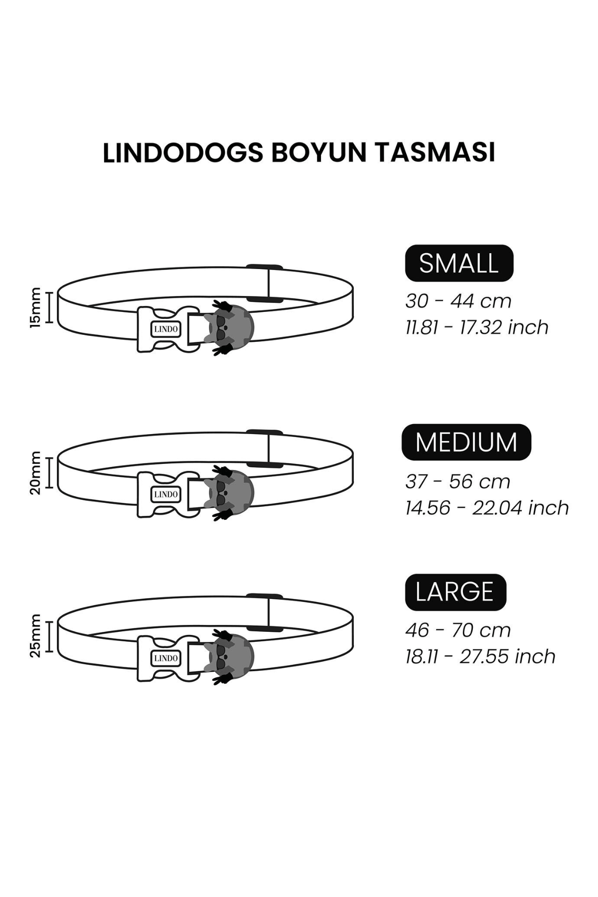 Lindodogs Urban Glow Purple Boyun Tasması