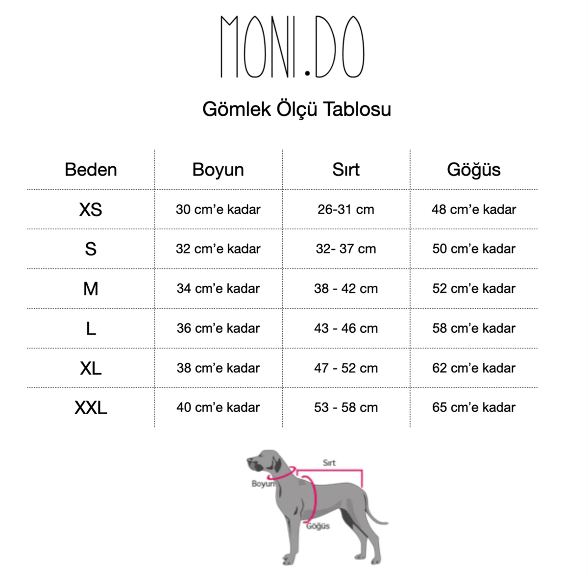 Monido Beyaz Köpek Gömlek - Gold Düğmeler ve Cep Detaylı