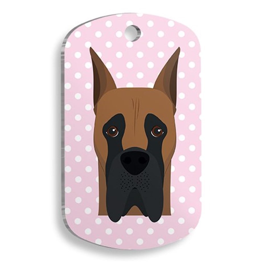 Danua With Pink Polka Dot Soldier Cat And Dog Tag