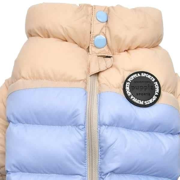 Puppia Ultra Light Pastel Jumpsuit Köpek Tulumu Mavi-Krem