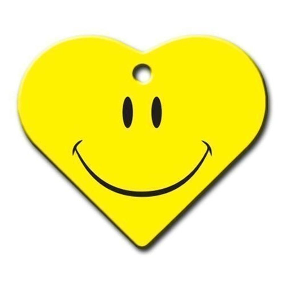 Smile Wide Heart Cat Dog Tag
