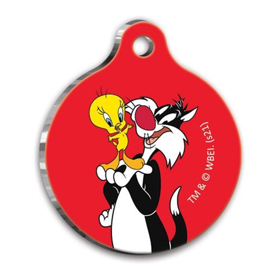 Sylvester & Tweety Round Cat And Dog Tag
