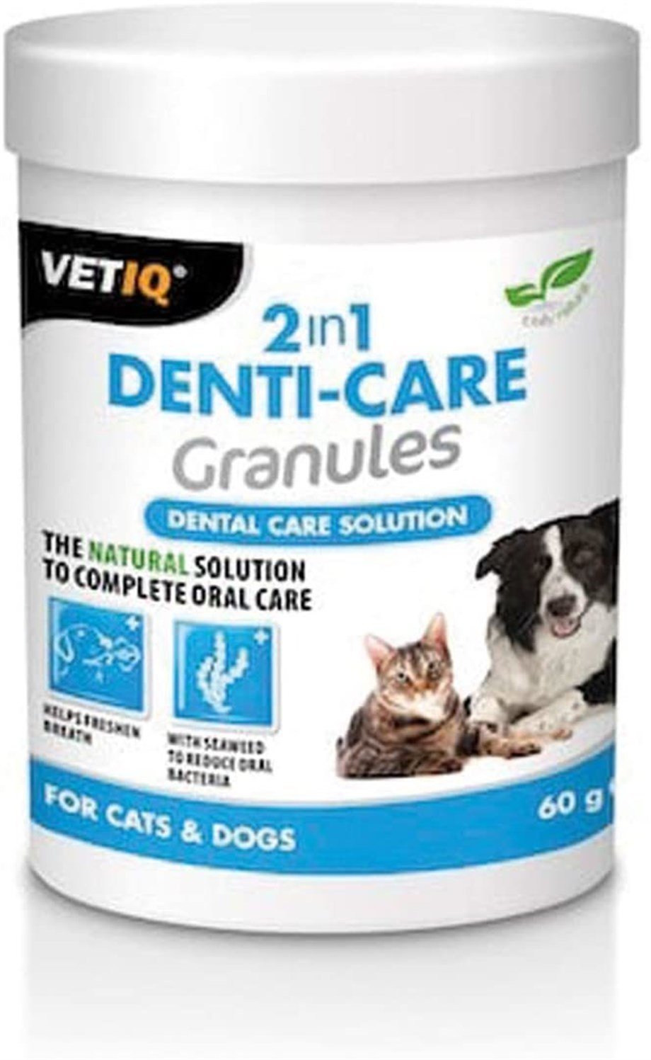 VetIQ 2in1 Denti Care Kedi Köpek Ağız ve Diş Sağlığı Granül 60 Gr