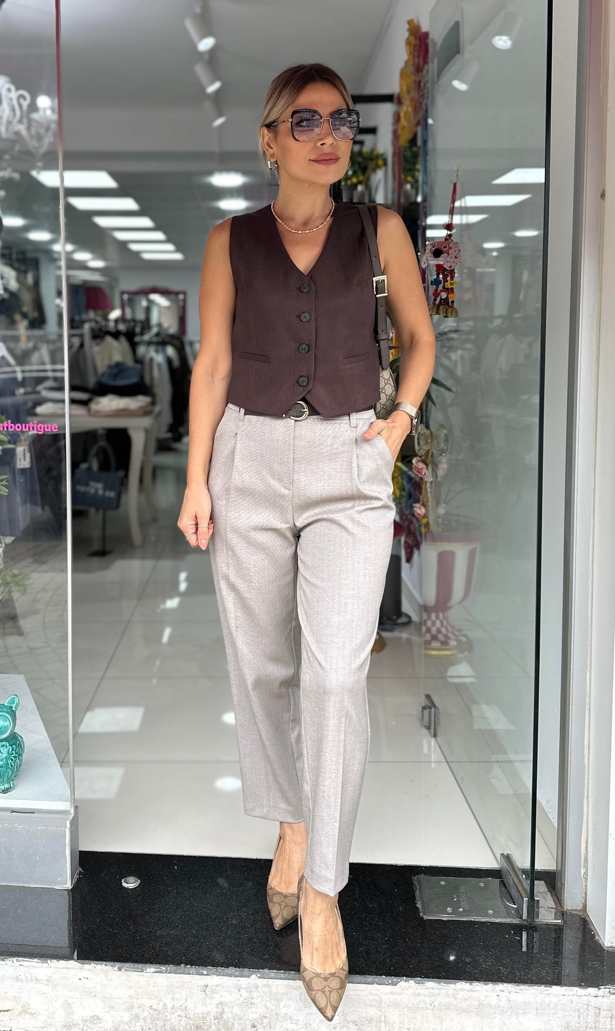 DLV Bej Havuç Fit Pantolon