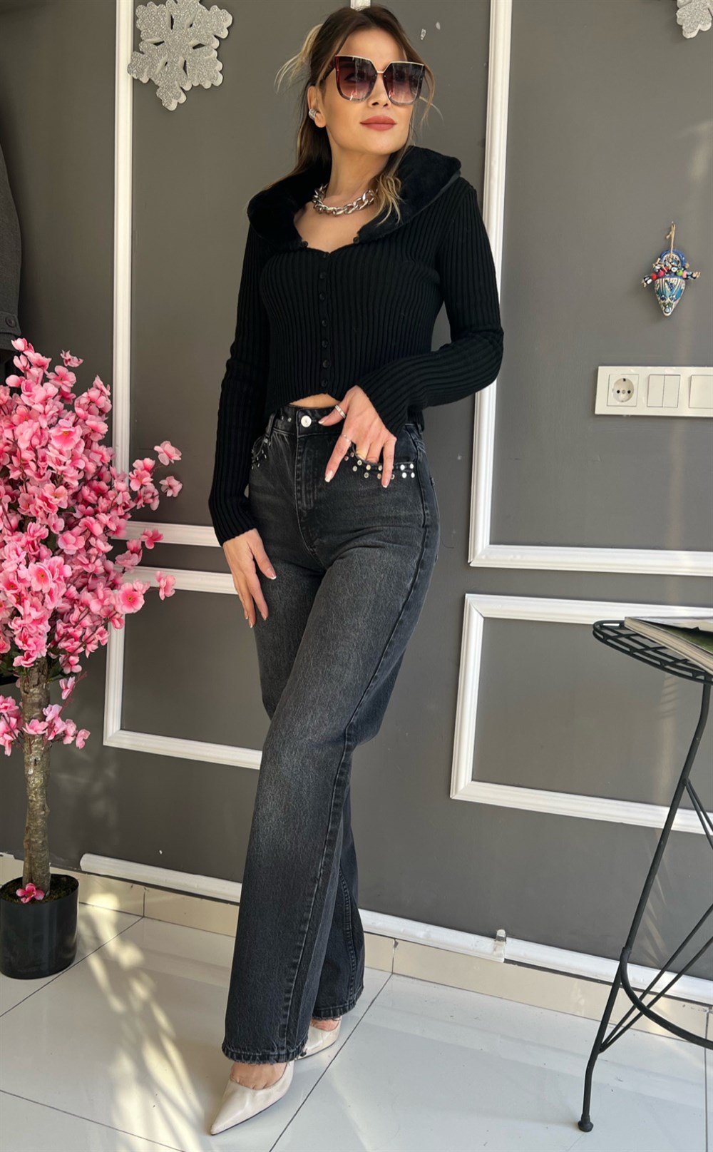 DLV Zımba Detay Straight Jean