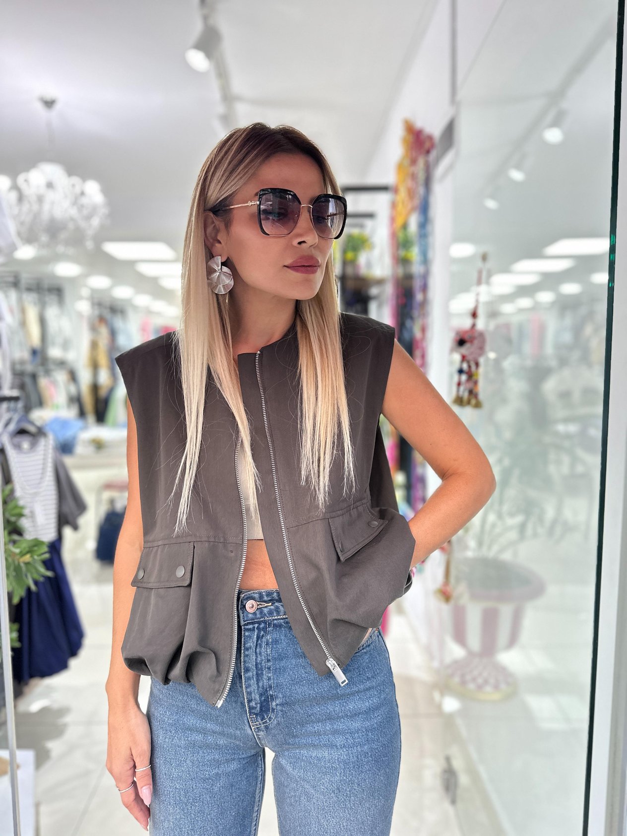 Haki Marka Model Bomber Yelek 