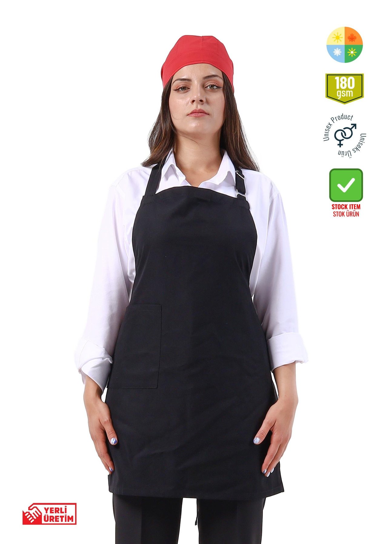 Boydan Önlük Siyah, Boydan Önlük Siyah - Concept Alina (İş Elbisesi, İş Kıyafetleri, Yanmaz İş Elbisesi, Yanmaz İş Kıyafeti, Alev Almaz İş Elbisesi, Toptan,&nbsp;Üreticileri, İmalatçıları, Konya, İstanbul, Kocaceli, Gebze), Aşçı-Garson Kıyafetleri