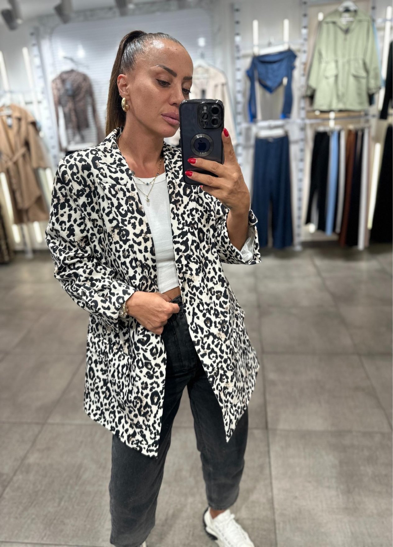 Charlize Leopar Blazer Ceket No Sıfır 8
