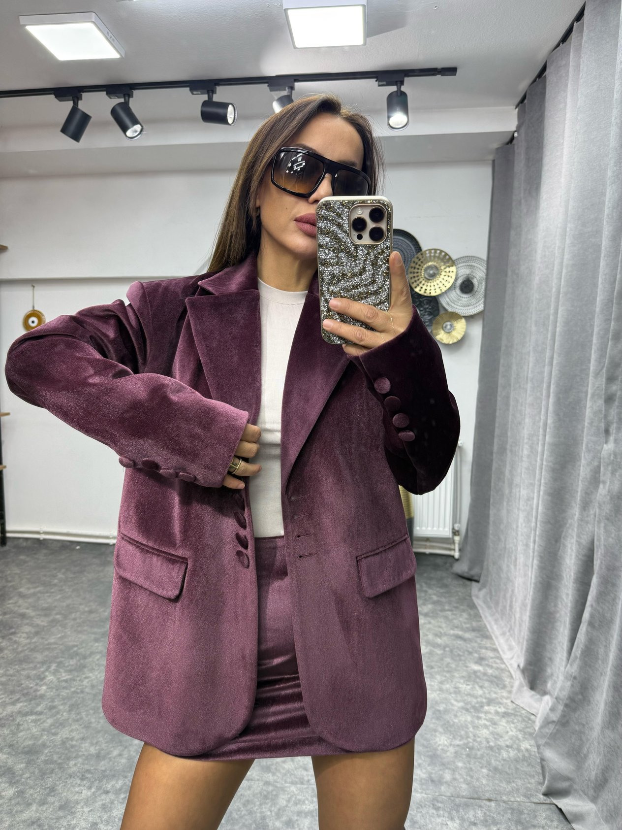 James Kadife Bordo Blazer Ceket No Sıfır 8