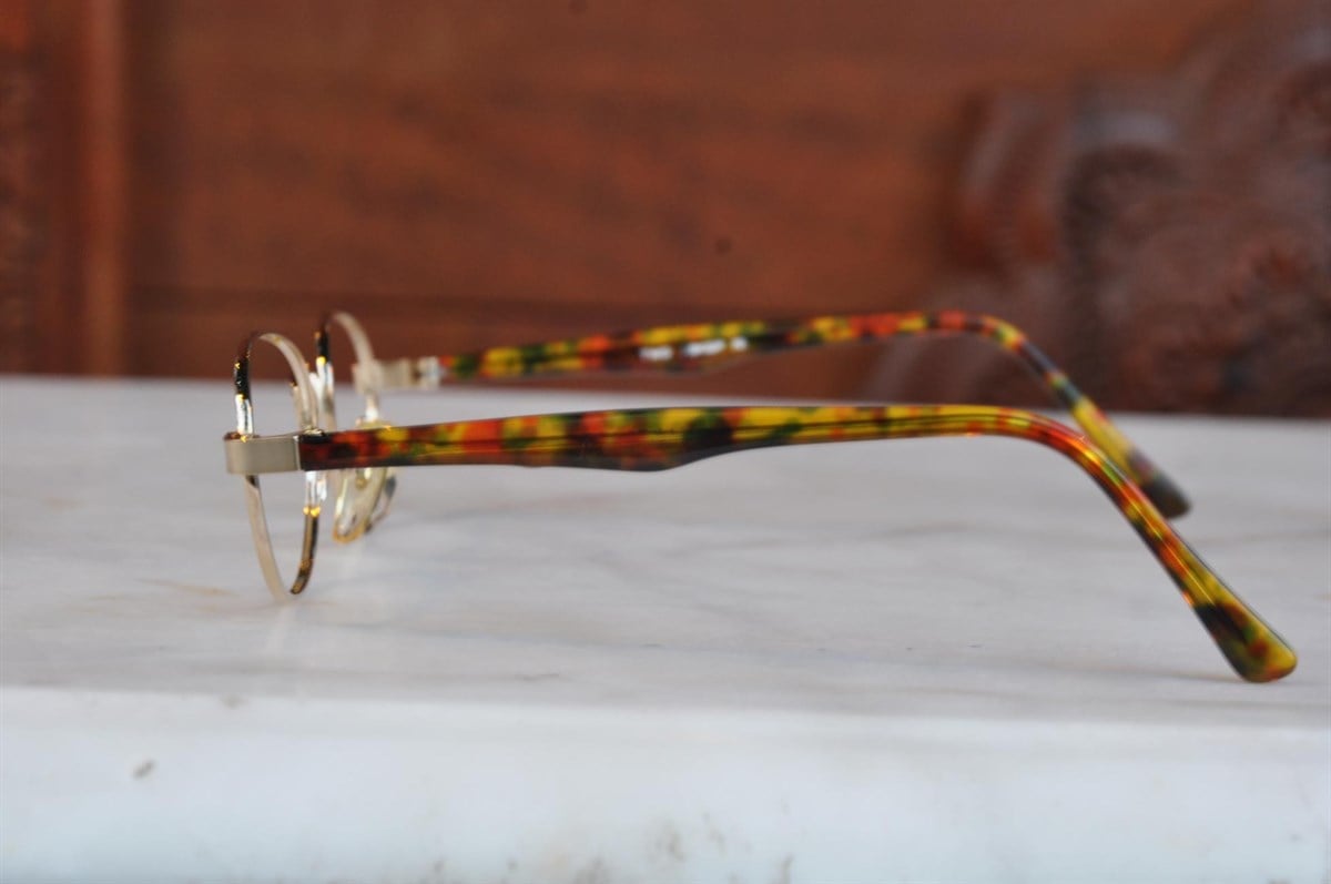 altın kaplama vintage optik gözlük