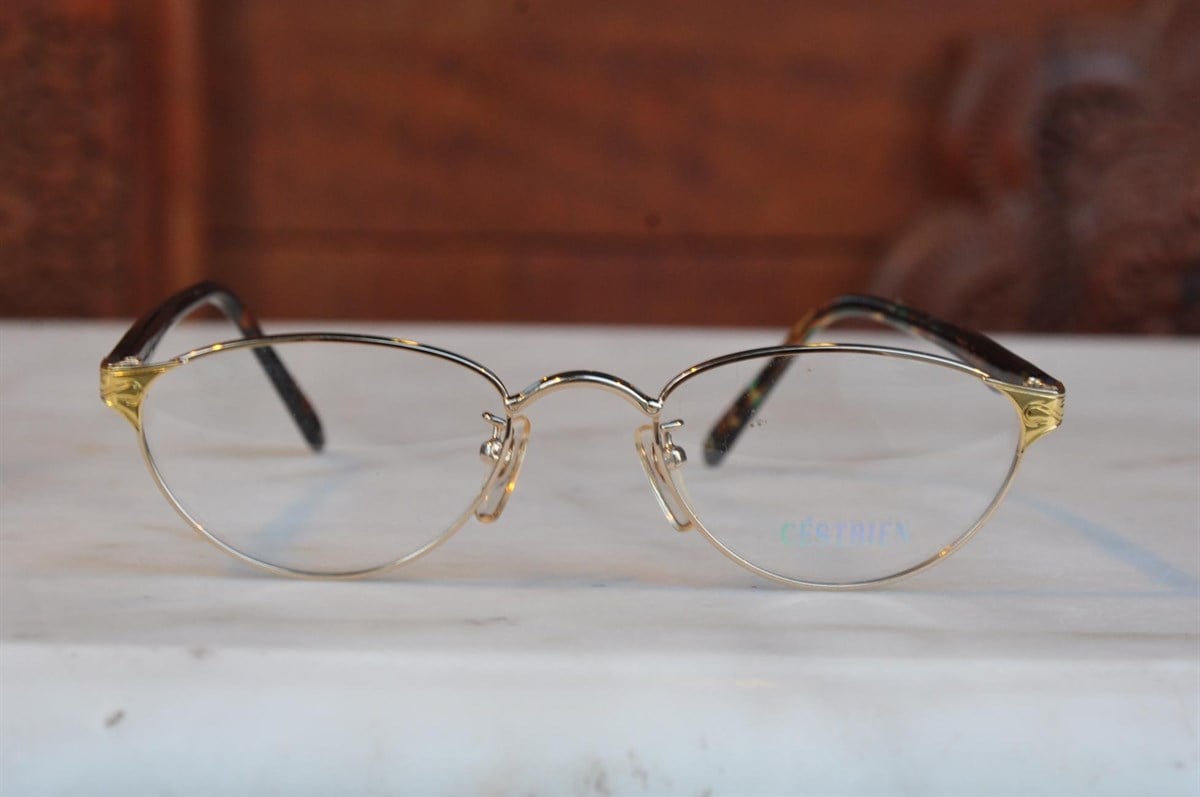 altın kaplama vintage optik gözlük